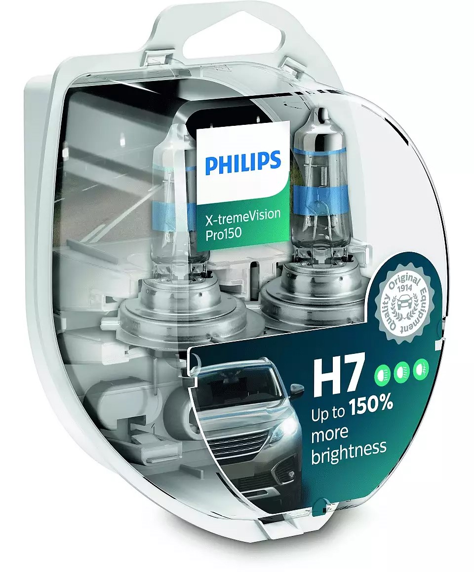Żarówki Philips H7 X-treme Vision Pro150 150% 12V 55W duo box 2szt/kpl