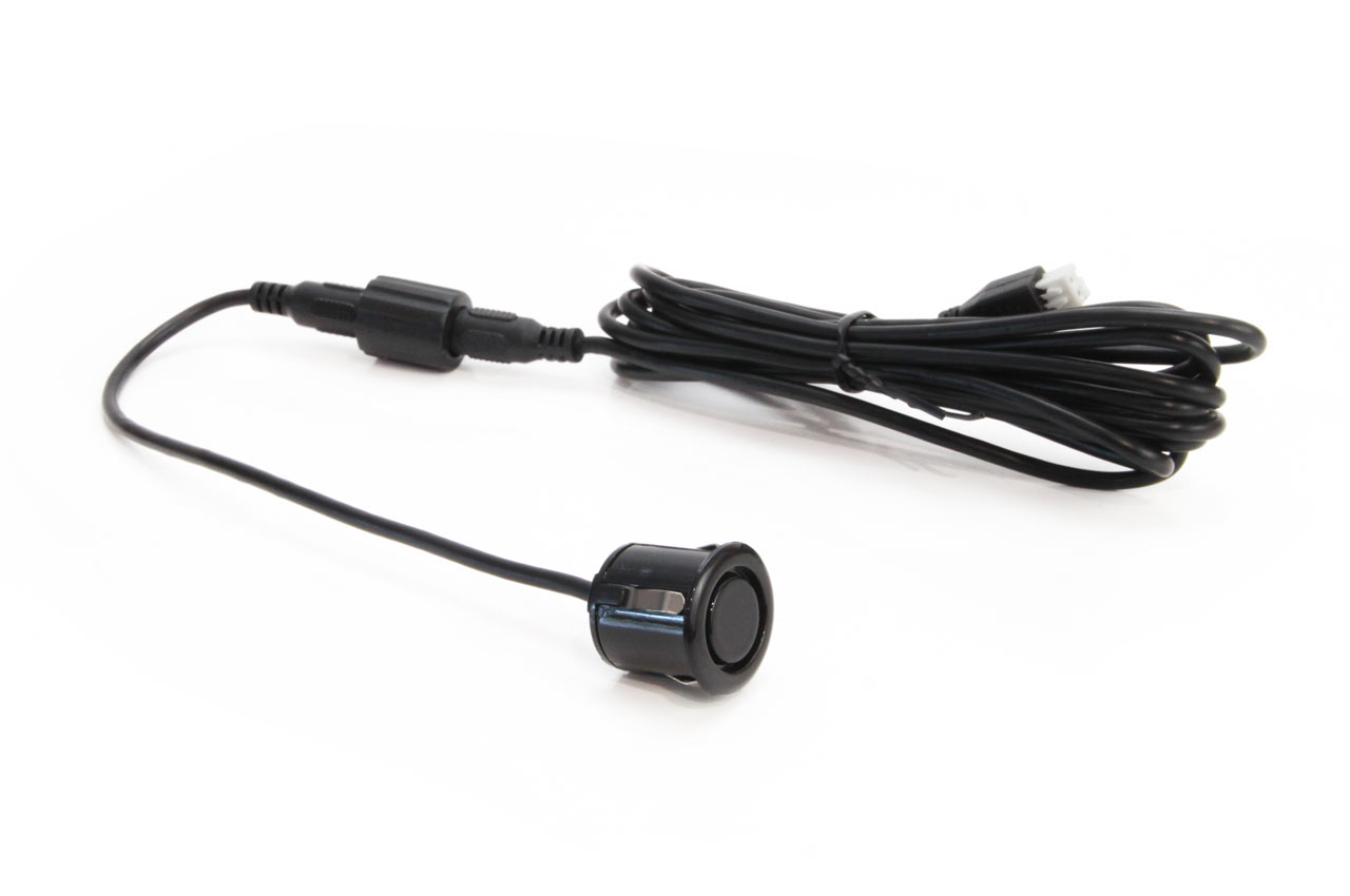 Czujnik parkowania, 8 sensorów czarnych fi 18mm, wyświetlacz z sygnałem dźwiękowym