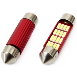 Żarówki C5W SV8.5 39 mm Canbus 16 SMD 12/24V białe 2szt/kpl