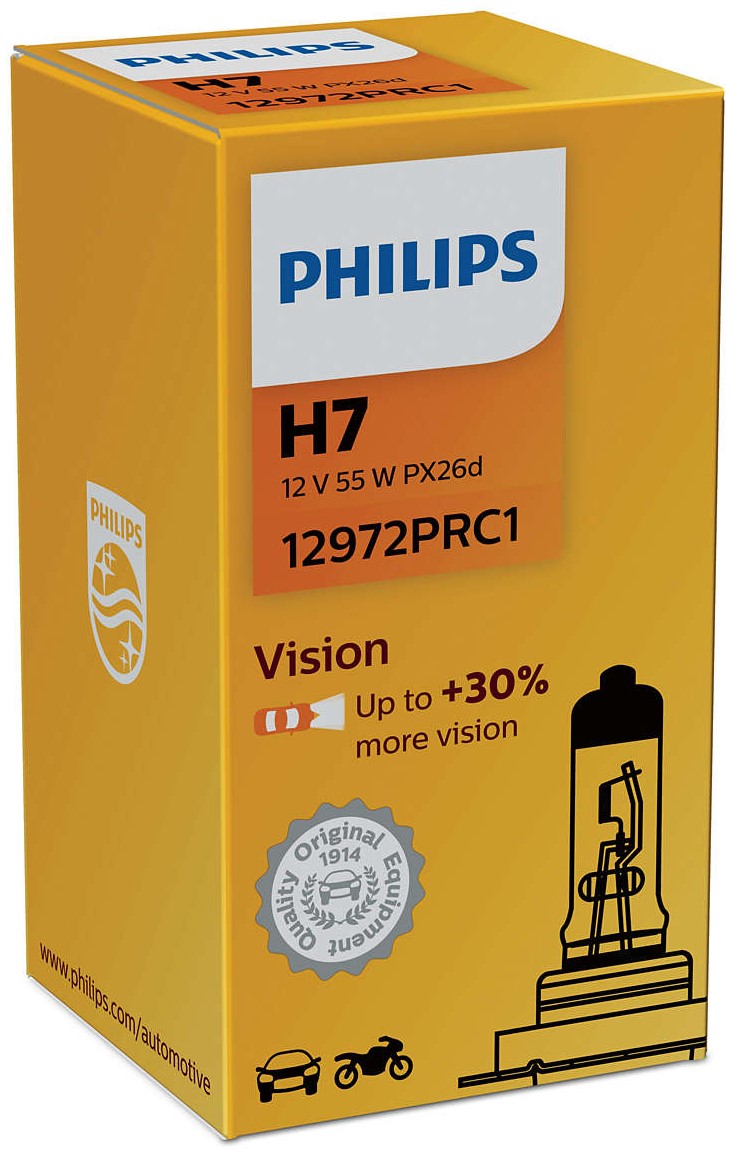 Żarówka Philips Premium Vision H7 12V 55W PX26d 1szt.
