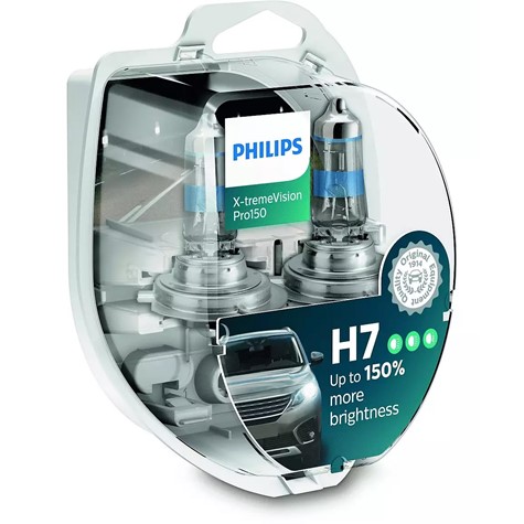 Żarówki Philips H7 X-treme Vision Pro150 150% 12V 55W duo box 2szt/kpl