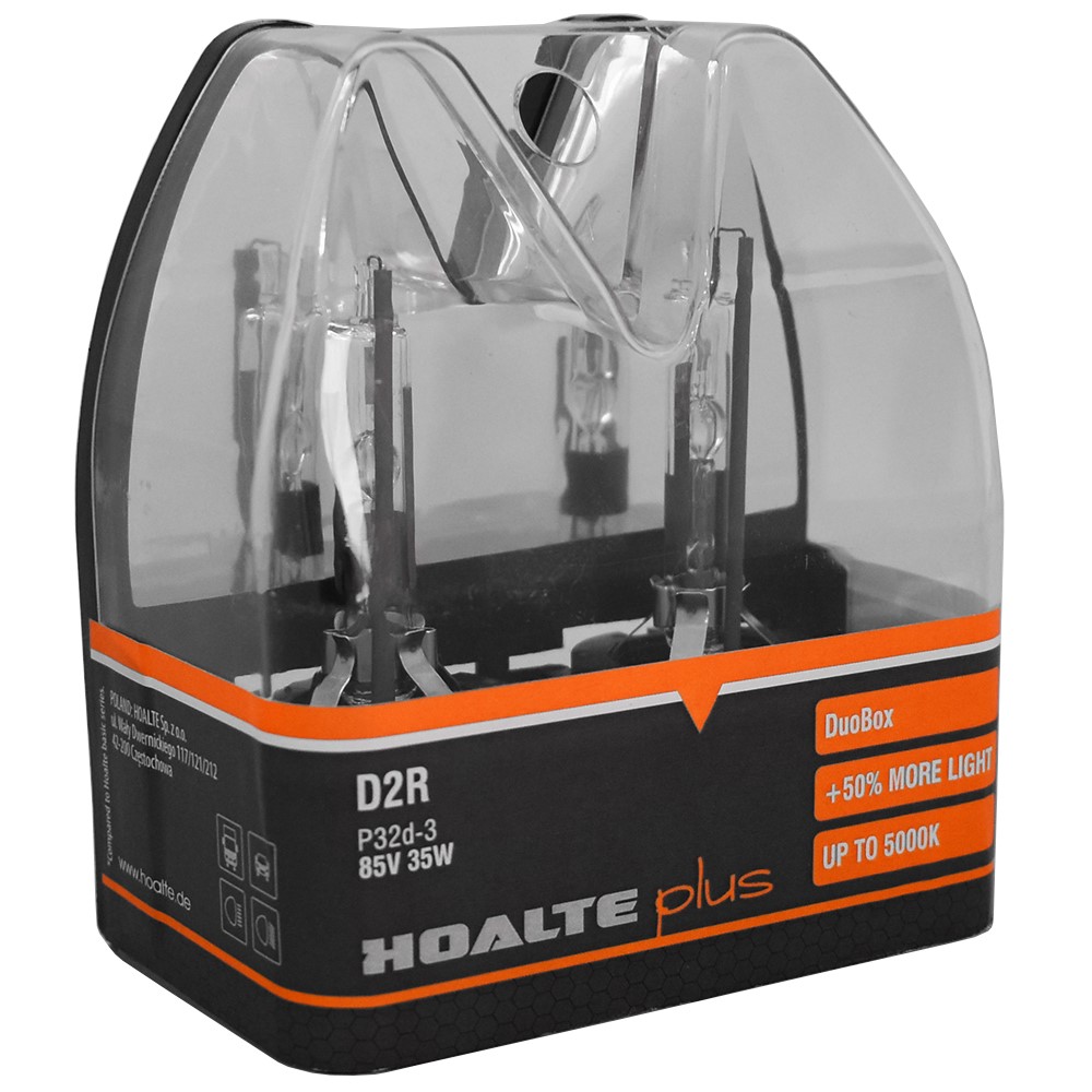 Żarniki / żarówki xenon Hoalte Plus +50% D2R 5000K 35W 85V P32d-3 duobox (2szt)