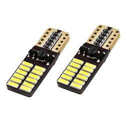 Żarówki W5W T10 Canbus 24 SMD 12V białe 2szt/kpl