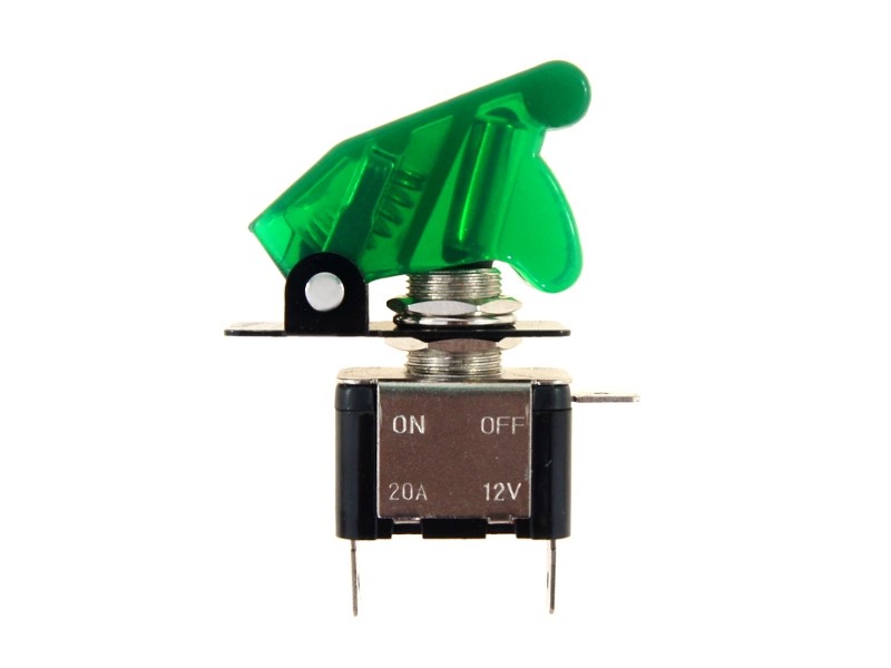 Przełącznik  Top Gun  12V, max 20A, zielony