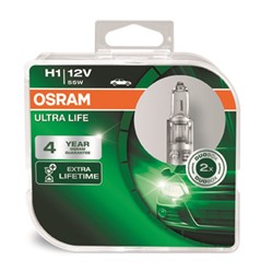 Żarówki Osram Ultra Life H1 12V 55W P14,5s duo box (2szt.)