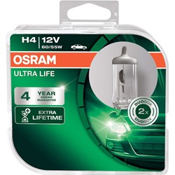 Żarówki Osram Ultra Life H4 12V 60/55W P43t duo box (2szt.)