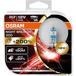 Żarówki H7 Osram Night Breaker Laser+200% duo box (2szt.)