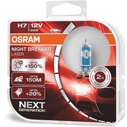 Żarówki H7 Osram Night Breaker Laser+150% duo box (2szt.)