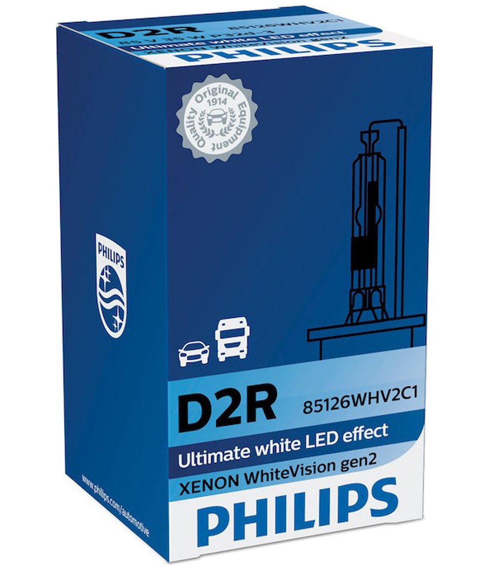 Żarnik / żarówka xenon Philips D2R White Vision 5000K 35W 85V P32d-3 1szt
